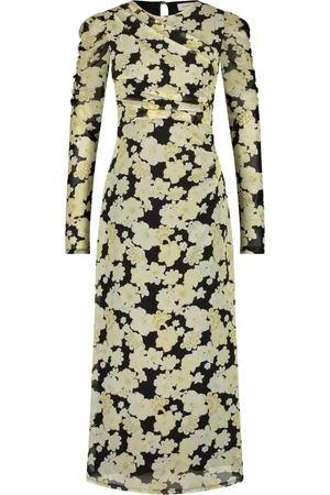 Fabienne Chapot Femme, Robes, Multicolore, Taille: 36 FR Robe Midi à Manches Plissées
