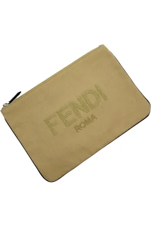 Fendi Femme, Pre-owned, , Taille: ONE Size Pre-owned Toile pochettes-minaudieres