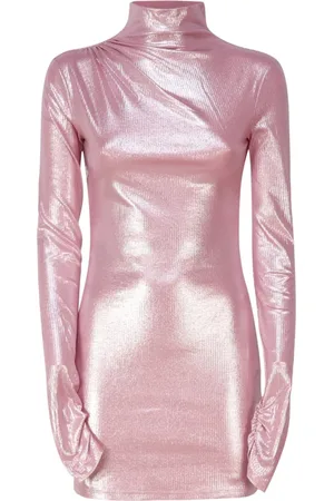 Andamane Femme, Robes, Rose, Taille: 36 FR Robes Roses en Coton