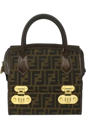 Fendi Femme, Pre-owned, Brun, Taille: ONE Size Pre-owned Toile sacs-fendi