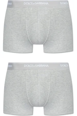 Dolce & Gabbana Homme, Sous-vêtements, Gris, Taille: S Boxers de marque lot de 2