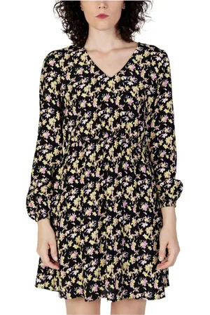 JACQUELINE DE YONG Femme, Robes, Multicolore, Taille: 40 FR Robe à fleurs col en V