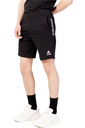 Le Coq Sportif Homme, Shorts, Noir, Taille: S Shorts Noirs Imprimés à Lacets