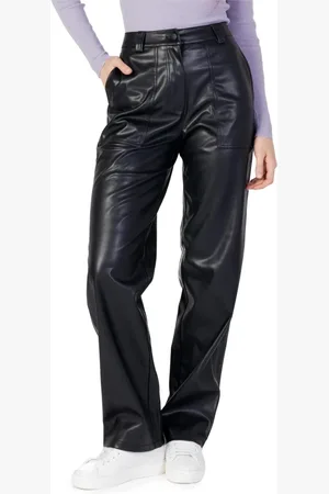 Calvin Klein Femme, Pantalons, Noir, Taille: 38 FR Pantalon noir avec fermeture éclair et bouton
