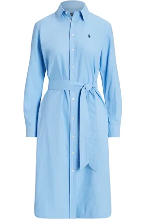 Ralph Lauren Femme, Robes, Bleu, Taille: 36 FR Robe Oxford Classique
