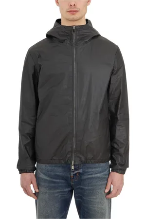 GIORGIO BRATO Homme, Vestes, Noir, Taille: M Veste en cuir à capuche