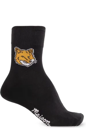 Maison Kitsuné Homme, Sous-vêtements, Noir, Taille: S Chaussettes avec logo