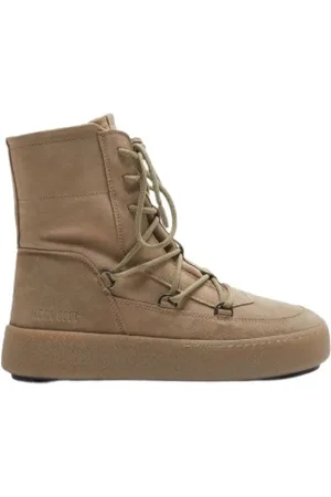 Moon Boot Homme, Chaussures, , Taille: 42 EU Bottes en Daim à Lacets avec un Design Inspiré des Astronautes