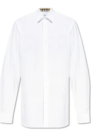 Burberry Homme, Chemises, Blanc, Taille: S Chemise en coton