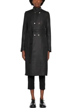 SAPIO Femme, Manteaux, Noir, Taille: 38 FR Manteau Double Boutonnage N1