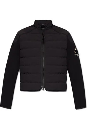 Moncler Femme, Pulls, Noir, Taille: 42 FR Cardigan avec Devant en Duvet