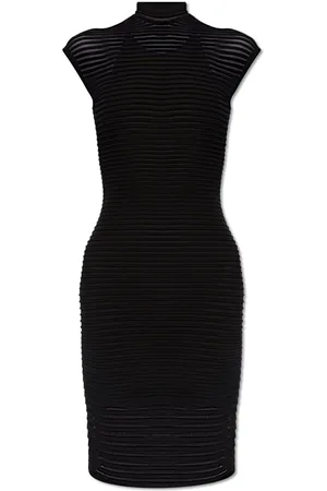 Alaïa Femme, Robes, Noir, Taille: 40 FR Robe transparente