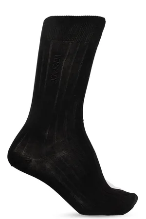 VERSACE Homme, Sous-vêtements, Noir, Taille: S Chaussettes avec logo