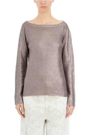 AVANT TOI Femme, Pulls, Violet, Taille: 38 FR Chemise en Lin Laminé