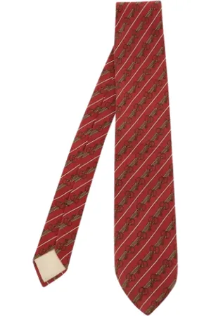 Céline Homme, Pre-owned, Rouge, Taille: ONE Size Pre-owned Soie accessoires-de-bureau