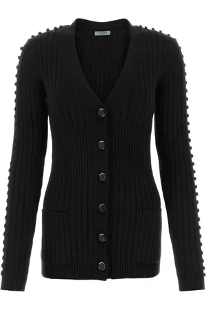 Durazzi Milano Femme, Pulls, Noir, Taille: 38 FR Cardigan en laine noire