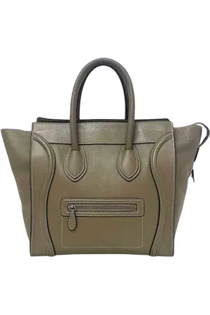 Céline Femme, Pre-owned, Gris, Taille: ONE Size Pre-owned Cuir cabas