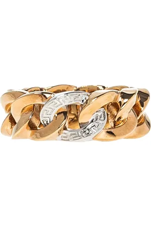 VERSACE Femme, Accessoires, Jaune, Taille: 50 MM Bague Medusa