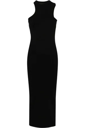 Axel Arigato Femme, Robes, Noir, Taille: 40 FR Robe Longue Côtelée