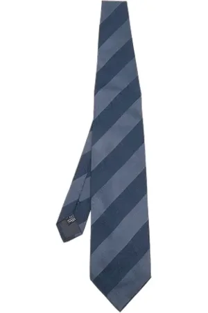 Emporio Armani Homme, Pre-owned, Bleu, Taille: ONE Size Pre-owned Soie accessoires-de-bureau