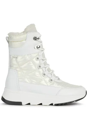 Geox Femme, Chaussures, Blanc, Taille: 37 EU Bottines ABX Blanches