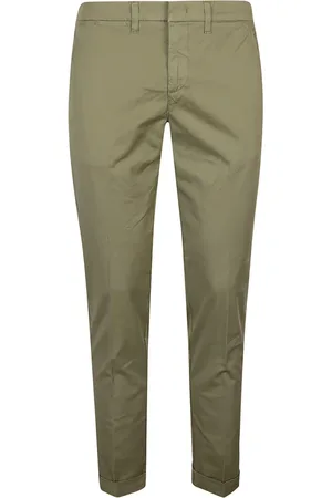 FAY Homme, Pantalons, Vert, Taille: W35 Pantalon Capri Classique