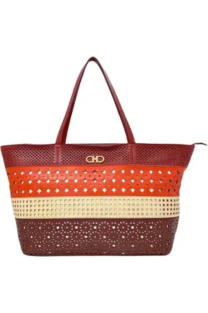 Salvatore Ferragamo Femme, Pre-owned, Multicolore, Taille: ONE Size Pre-owned Cuir cabas