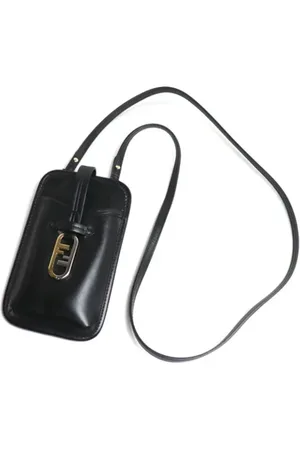 Fendi Femme, Pre-owned, Noir, Taille: ONE Size Pre-owned Cuir pochettes-minaudieres