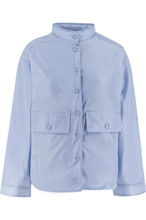 Aspesi Femme, Vestes, Bleu, Taille: 36 FR Blouson en nylon avec grandes poches