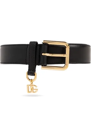 Dolce & Gabbana Femme, Accessoires, Noir, Taille: 95 CM Ceinture en cuir