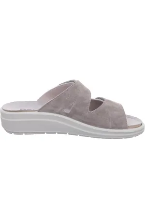 Rohde Femme, Chaussures, Gris, Taille: 38 EU Sandale Grise Élégante pour Femme avec Semelle à Mémoire de Forme
