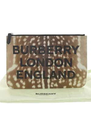 Burberry Femme, Pre-owned, Brun, Taille: ONE Size Pre-owned Cuir pochettes-minaudieres