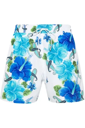 Etro Homme, Shorts, Multicolore, Taille: S Short de bain à imprimé floral