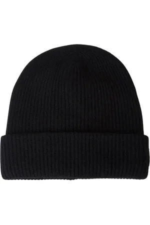 Meta Campania Collective Homme, Accessoires, Noir, Taille: ONE Size Bonnet Beanie en Cachemire Tricoté