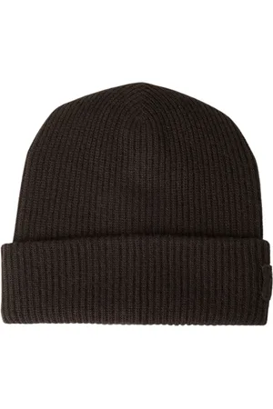 Meta Campania Collective Homme, Accessoires, Brun, Taille: ONE Size Bonnet Beanie en Cachemire Tricoté