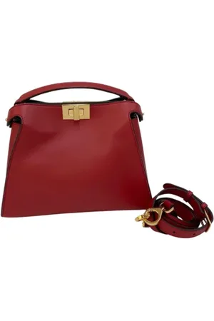 Fendi Femme, Pre-owned, Rouge, Taille: ONE Size Pre-owned Cuir sacs-fendi