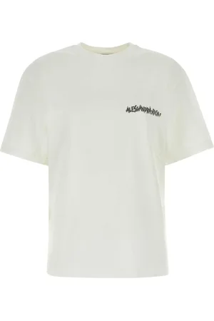Alessandra Rich Femme, Tops, Blanc, Taille: 36 FR T-shirt Blanc Oversize en Coton