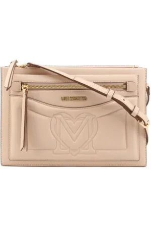 Moschino Femme, Sacs, , Taille: ONE Size Pochette Nude en Polyuréthane pour Femmes