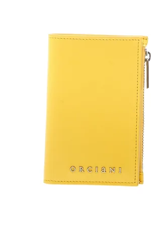 Orciani Femme, Accessoires, Jaune, Taille: ONE Size Porte-cartes Jaune Citron