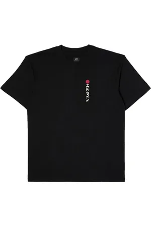 Edwin Homme, Tops, Noir, Taille: M Kamifuji T-Shirt Noir