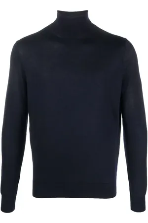 COLOMBO Homme, Pulls, Bleu, Taille: L Pull en Cachemire et Soie de Luxe
