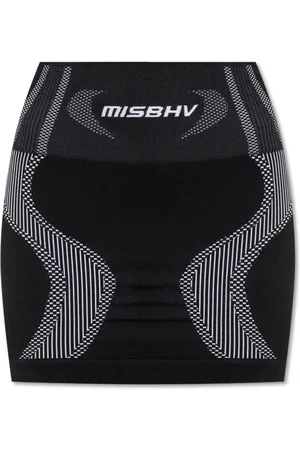 MISBHV Femme, Jupes, Noir, Taille: 42/44 FR Jupe avec logo