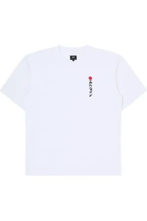Edwin Homme, Tops, Blanc, Taille: M Kamifuji T-Shirt Blanc