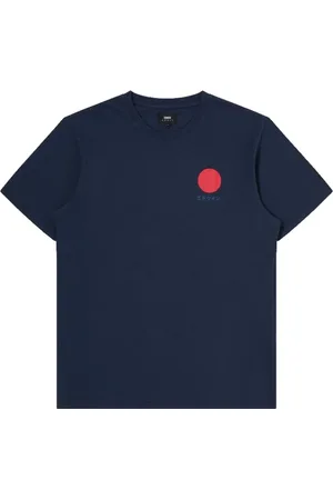 Edwin Homme, Tops, Bleu, Taille: S T-shirt japonais Sun Navy