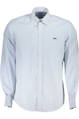 HARMONT&BLAINE Homme, Chemises, Bleu, Taille: L Casual Chemises
