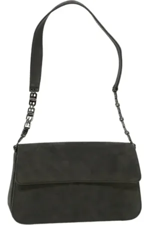 Bally Femme, Pre-owned, Noir, Taille: ONE Size Pre-owned Daim sacs-ports-paule