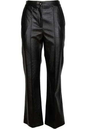 Pantalon cuir best sale large femme