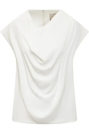 Calcaterra Femme, Blouses et Chemises, Blanc, Taille: 40 FR Top Dossier