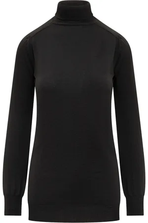 Calcaterra Femme, Pulls, Noir, Taille: 36 FR Pull col roulé en laine mérinos