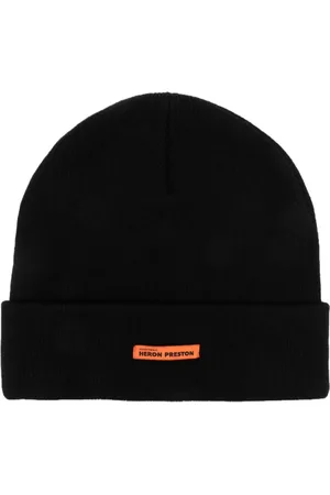 Heron Preston Homme, Accessoires, Noir, Taille: ONE Size Bonnet Logo Classique